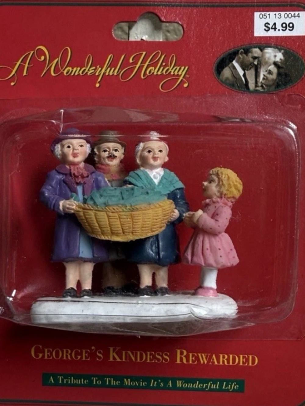 Vintage “Georges Kindness Rewarded” 98’ NEW  It’s a wonderful life figurine